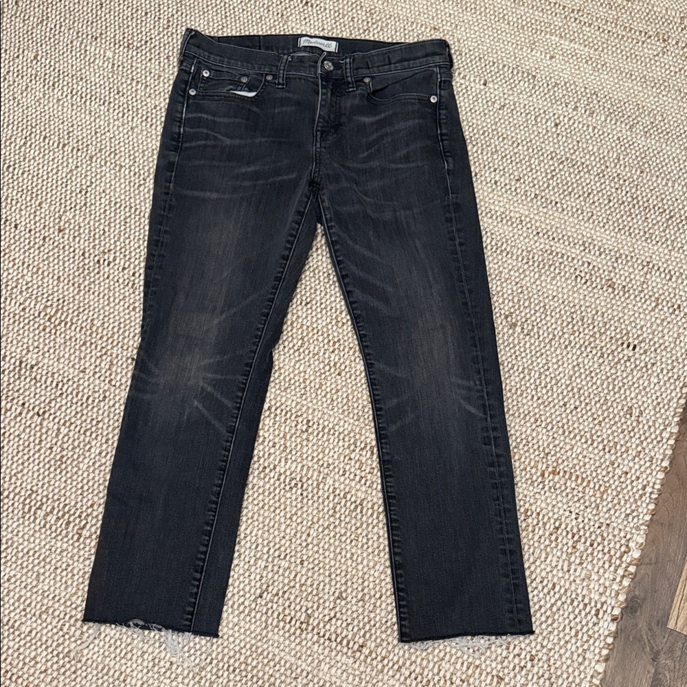 Madewell Gray Slim Distressed Boyjeans Size 27
